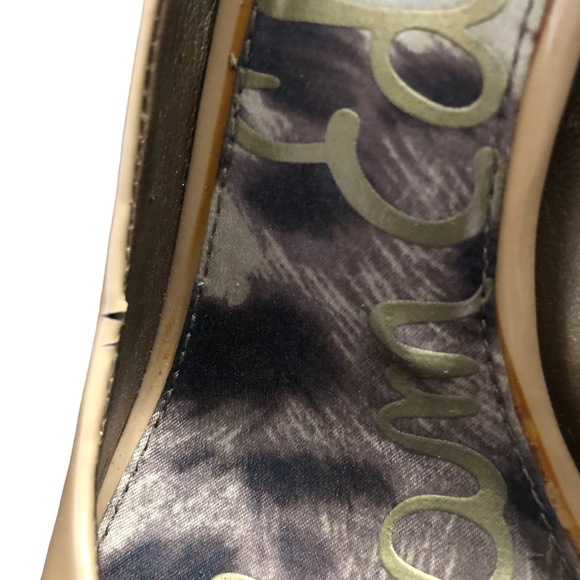 Sam Edelman Tacoma Peep Toe Leather Upper Tan High Heels Size 7 1/2 - Picture 8 of 12